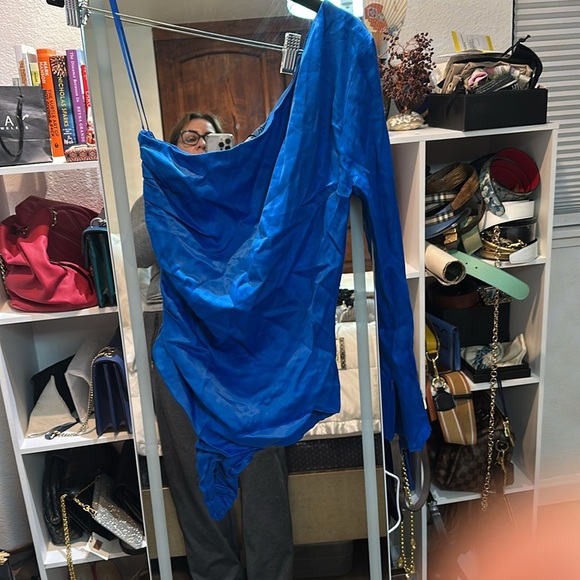 Vibrant Blue Long Sleeve Top - Picture 4 of 5